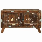 vidaXL Table basse Multicolore bois de récupération massif