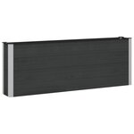 vidaXL Jardinière surélevée Noir 200 x 30 x 72 cm WPC et Aluminium