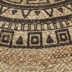 Vidaxl pouf fait à la main marron 45 x 30 cm jute