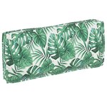 vidaXL Coussin pour assise / dossier de palette Floral Motif de feuille