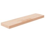 vidaXL Panneau d'étagère 80x20x4 cm Bois de chêne massif non traité