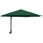 vidaXL Parasol de jardin Vert et Noir 248 x 248 x 148 cm