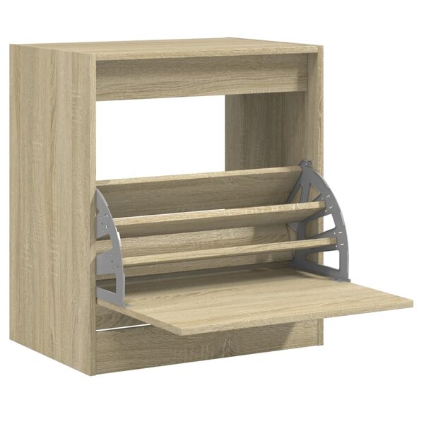 vidaXL Armoire à chaussures chêne sonoma 60x42x69 cm bois d'ingénierie
