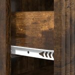 vidaXL Armoire à tiroirs Chêne fumé 66 x 34 5 x 89 5 cm