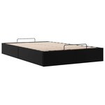 vidaXL Cadre de lit ottoman sans matelas noir 120x200 cm similicuir