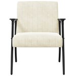 vidaXL fauteuil Crème 59 x 75 x 78 cm Velours