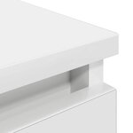 vidaXL Meuble TV blanc 100x35x54 cm bois d'ingénierie