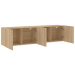 vidaXL Meubles TV muraux 2 Pièces chêne sonoma 80x30x41 cm