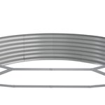 vidaXL Lit surélevé de jardin Acier galvanisé 296x140x36cm gris