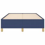 vidaXL Cadre de lit bleu 120x190 cm tissu