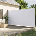 vidaXL Auvent latéral rétractable blanc 200x500 cm
