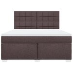 vidaXL Sommier à lattes de lit avec matelas Marron foncé 180x200 cm