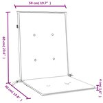 vidaXL Coussins de chaise à dossier bas lot de 4 crème mélangé tissu
