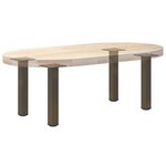 vidaXL Pieds de table basse 4 pièces Acier naturel 42-44 cm Acier