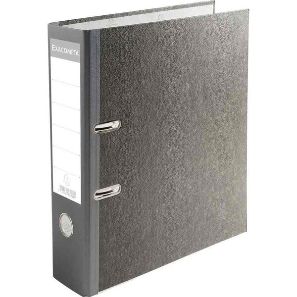 Classeur à levier Papier marbré A4 Dos de 80 mm Gris x 20 EXACOMPTA