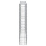 vidaXL Paniers à gabions arqués 10 Pièces 400x30x160/180 cm Fer galvanisé