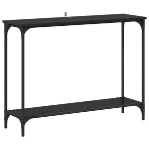 vidaXL Table console Chêne noir 101 x 30.5 x 75 cm Bois d'ingénierie