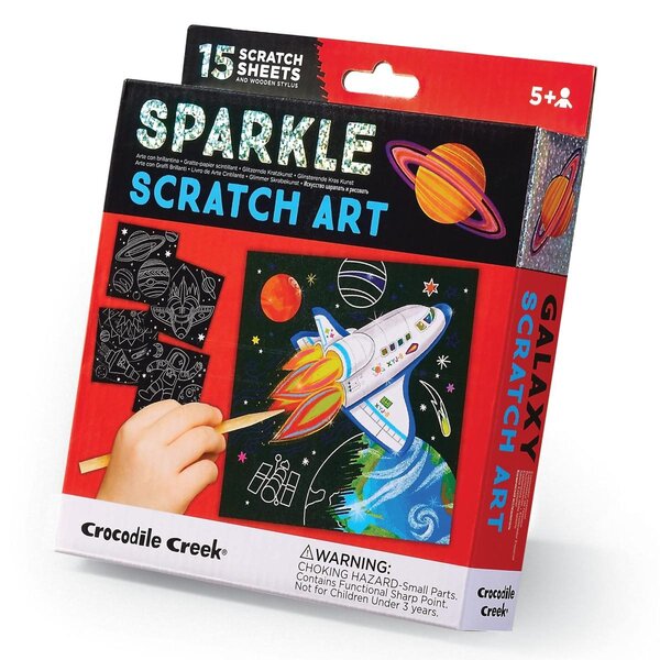Carte a gratter brillante - Exploration spatiale