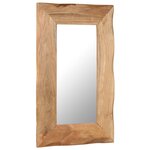 vidaXL Miroir cosmétique 50x80 cm Bois solide d'acacia