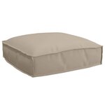 vidaXL Coussin pour assise de palette Taupe 50 x 50 x 12 cm