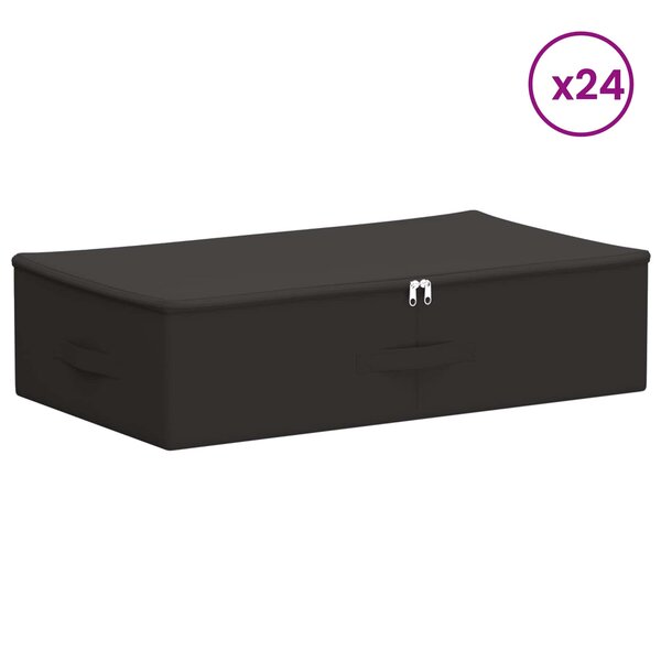 vidaXL Boîte de rangement 24 pc Tissu intissé 70 x 40 x 18 cm 50 4 L