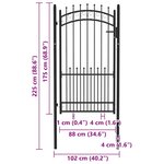 vidaXL Lit surélevé de jardin 320x80x45 cm Acier galvanisé Argenté