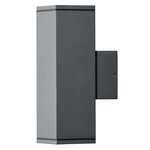 KONSTSMIDE Applique murale Monza double carrée Gris foncé