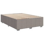 vidaXL Cadre de lit sans matelas taupe 140x200 cm tissu