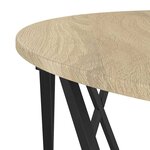 vidaXL Table basse Chêne Sonoma 80 x 80 x 42 cm