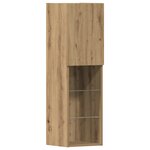 Meuble TV vidaXL avec lumières LED Chêne artisan 40.5x30x102 cm