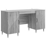 vidaXL Bureau Sonoma gris 142 5 x 50 x 75 cm Bois d'ingénierie