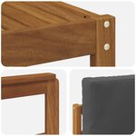 vidaXL Ensembles de canapés avec coussin 10 Pièces Naturel et Anthracite