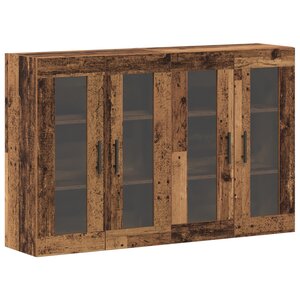 vidaXL Armoires murales 2 Pièces en bois ancien  69 5 x 34 x 90 cm  en bois technique