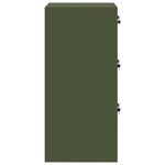 vidaXL Cabinet de Dossier avec tiroir Vert olive 44 x 50 x 106.5 cm