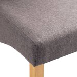 vidaXL Chaises à manger lot de 4 taupe tissu