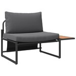 vidaXL Ensemble de canapé de jardin 2 Pièces Anthracite Acier