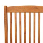 vidaXL Chaises de jardin pliables lot de 4 Bois d'eucalyptus massif