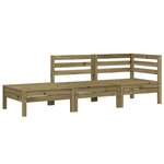 vidaXL Canapé de jardin 3 places bois de pin imprégné