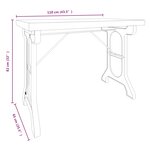 vidaXL Table à dîner 110x65x82 cm Bois de sapin massif et fer