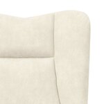 vidaXL Fauteuil relaxant Crème 63 x 67 x 94 cm Velours
