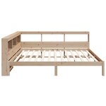 vidaXL Lit bibliothèque sans matelas 150x200 cm bois massif de pin