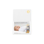 Drap-housses en jersey pour lits de bébé en double kit blanc