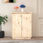 vidaXL Armoire à chaussures 60x35x80 cm Bois de pin massif