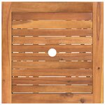 vidaXL Ensemble à manger de jardin pliable 3 Pièces Bois d'acacia solide