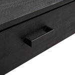 vidaXL Table basse Noir 90x50x35 cm Bois de pin massif