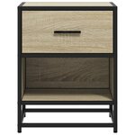 vidaXL Tables de chevet 2 Pièces chêne sonoma 40x31x50 cm bois ingénierie