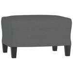 vidaXL Ensemble de canapés 3 Pièces avec coussins Gris foncé Tissu