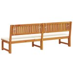 vidaXL Transat 1-personne Marron 200 x 57 x 75cm Bois d'acacia massif