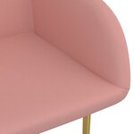 vidaXL Chaises à manger lot de 6 rose velours