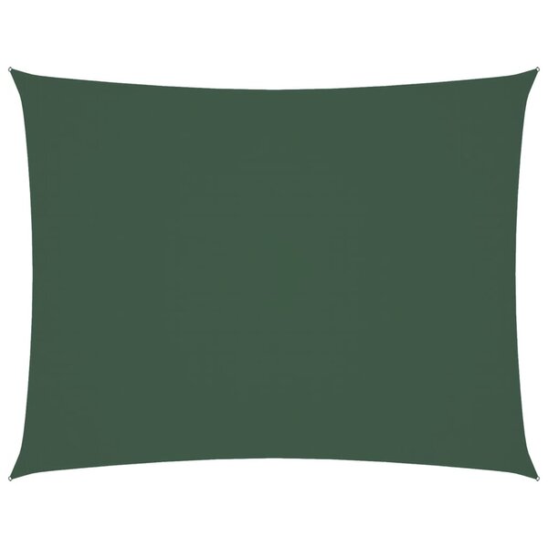vidaXL Voile de parasol tissu oxford rectangulaire 4x5 m vert foncé